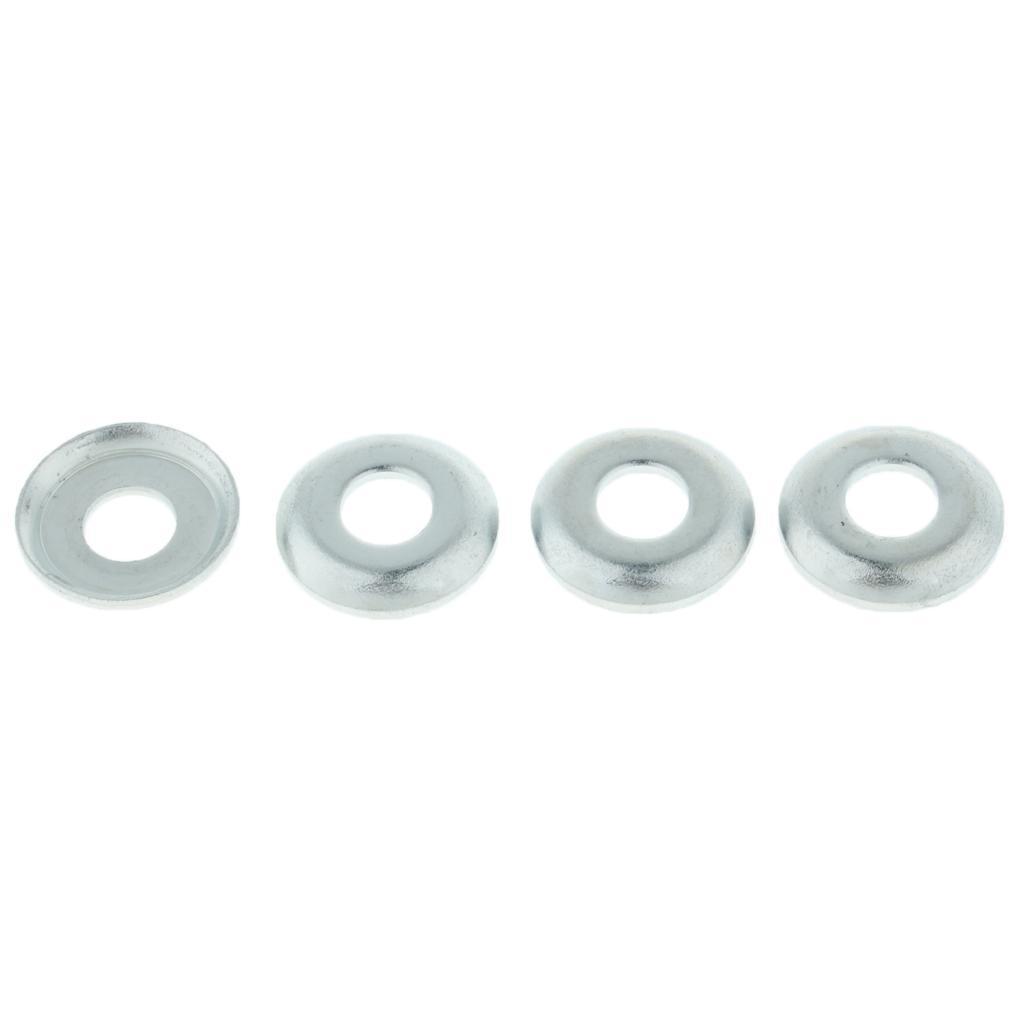 2-4pack Skateboard Truck Rebuild Kit Bushings Washers Pivot Cups Cone Silver