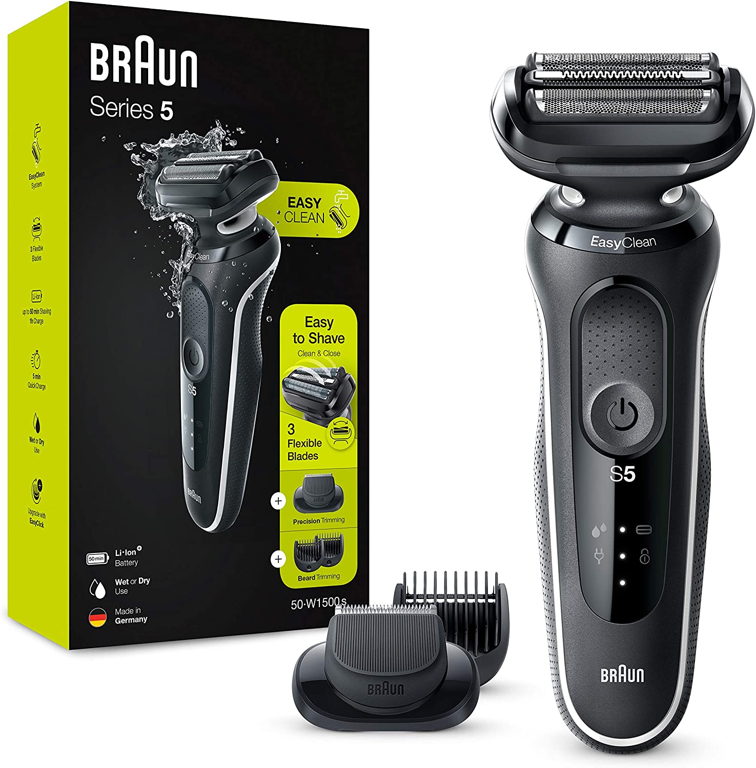 MÁY CẠO RÂU BRAUN SERIE 5 50-W1500S Hàng Chính Hãng
