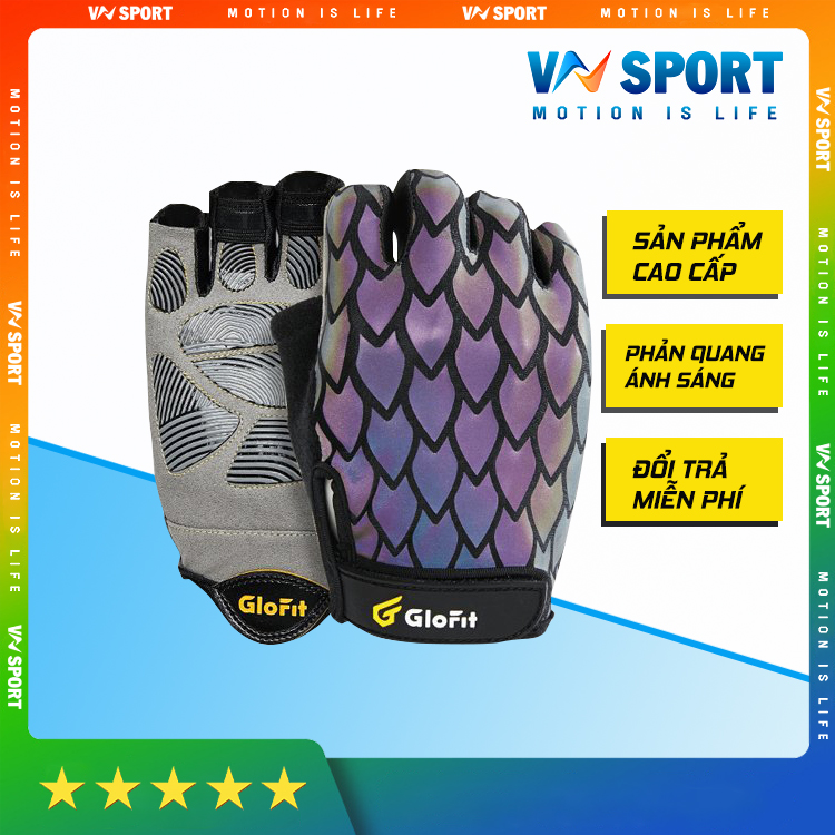 Găng Tay Tập Gym Thể Thao Glofit GFST019 - DIAMOND Dòng Găng Tay Hở Ngón Cao Cấp Chính Hãng Glofit Đầy Trẻ Trung Năng Động