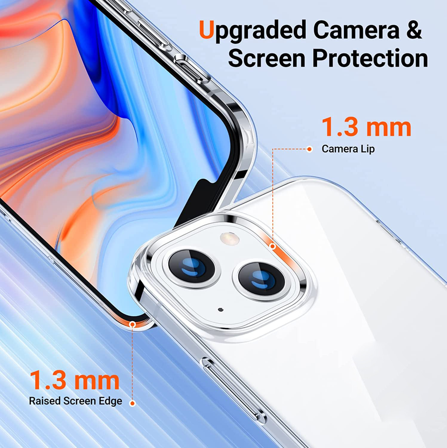 Hình ảnh Ốp lưng cho iPhone 13 / 13 Pro / 13 Pro Max chống sốc trong suốt siêu mỏng 0.88mm hiệu X-Level Sparkling Series độ trong tuyệt đối, chống trầy xước, chống ố vàng, tản nhiệt tốt - hàng nhập khẩu