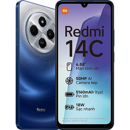 Điện thoại Xiaomi Redmi 14C - Hàng chính hãng