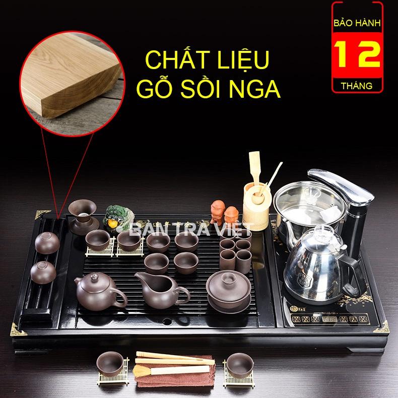 Bàn Trà Điện Tử Song Ngư Đủ Cốc Ly Tách Uống Nước Thưởng Trà Nhiều Chi Tiết (Tổng 45 Chi Tiết