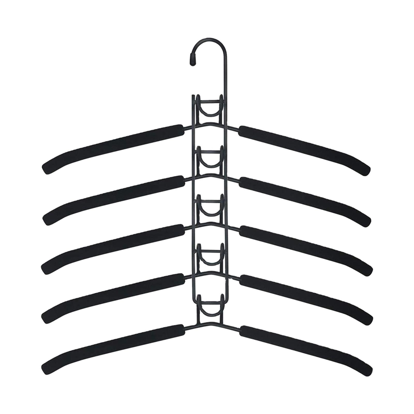 5 in 1 Multi Layer Metal Clothes Hangers Rack for Coat Sweater Skirt Pants, Widely Use