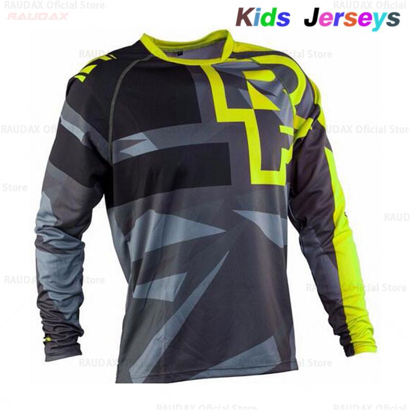 2023 RF Trẻ Em Nhanh Khô Motocross Jersey Trẻ Em Xuống Dốc Xe Đạp DH Áo Sơ Mi Xe Máy Quần Áo Ropa Cho Bé Trai MTB Áo Thun Color: 8 Size: S