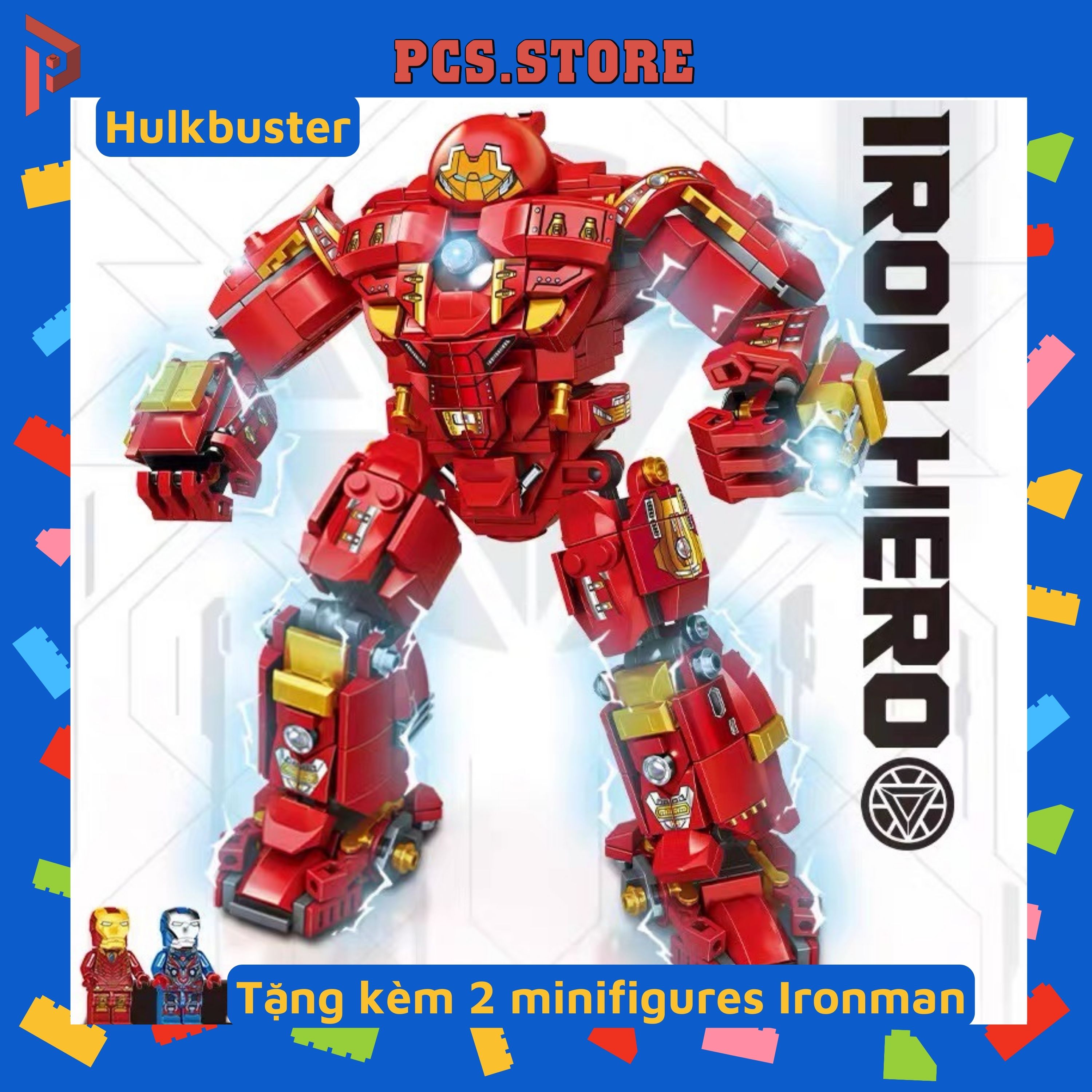 Đồ Chơi Lắp Ráp Robot Siêu Anh Hùng  Ironman Hulkbuster Marvel - PCS STORE