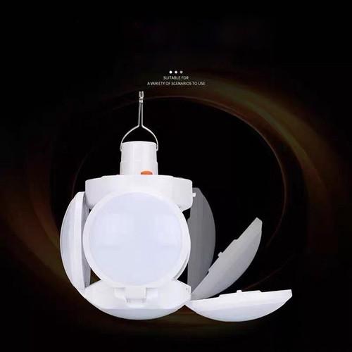 Bóng Đèn Led Tích Điện Năng Lượng Mặt Trời Hình 4 Cánh Hoa Có Thể Đóng Mở Mẫu Mới Cao Cấp