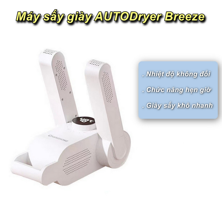 Máy sấy giày AUTODryer Breeze khử mùi UV, Hẹn Giờ có thể xếp gọn - Home and Garden