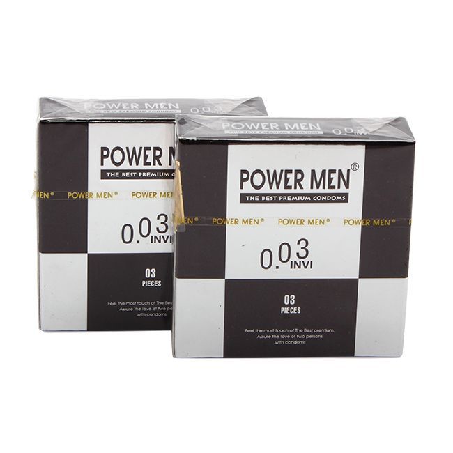 Bao Cao Su Power Men Siêu Mỏng 0.03 Invi (H3) + Viên Sủi Hỗ Trợ Sinh Lý Nam Power X (2 Viên) - Gian Hàng Chính Hãng - Che Tên Sản Phẩm