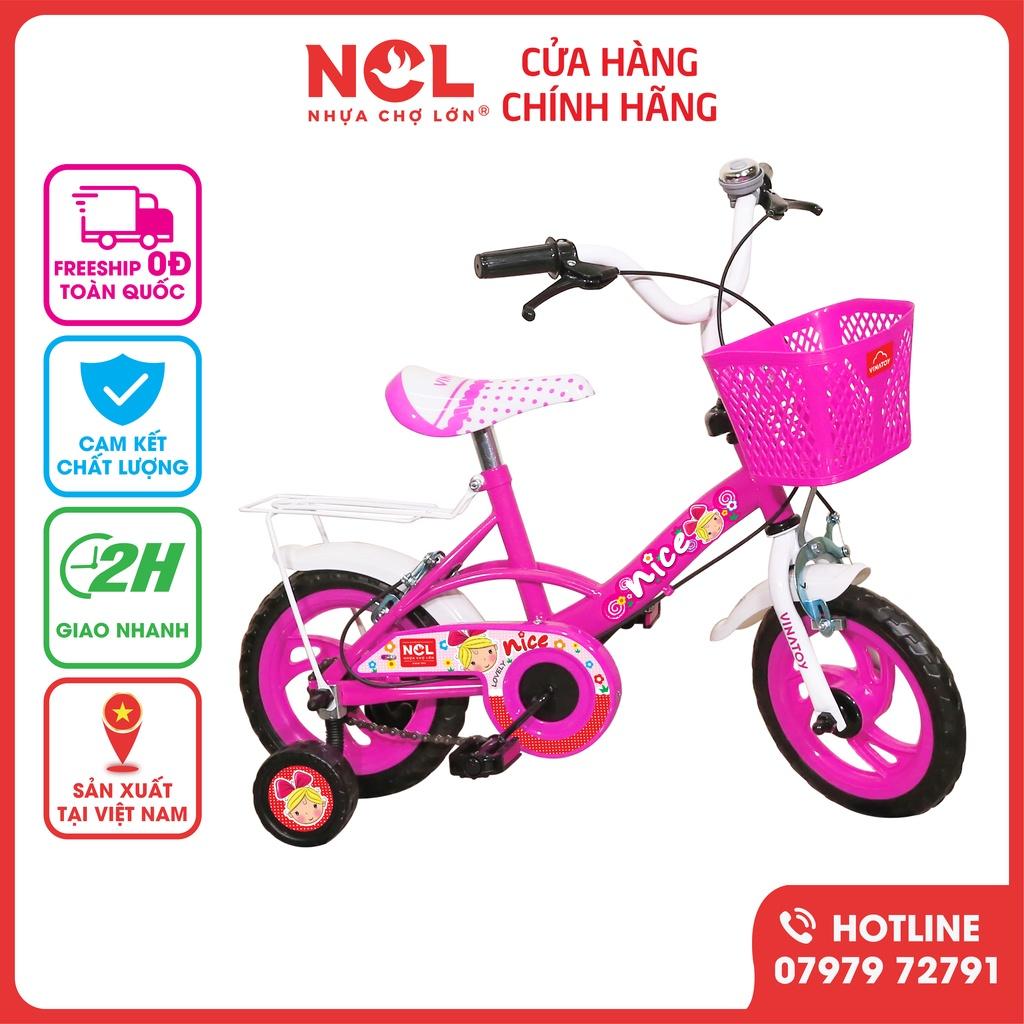 Xe Đạp Trẻ Em Nhựa Chợ Lớn 12 inch K104 Cho Bé Từ 2 đến 3 Tuổi