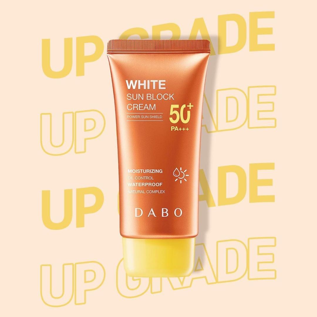 Kem chống nắng dưỡng da tác dụng 8h Hàn Quốc Dabo White Sunblock Cream SPF 50 PA+++ (70ml) - Hàng Chính Hãng