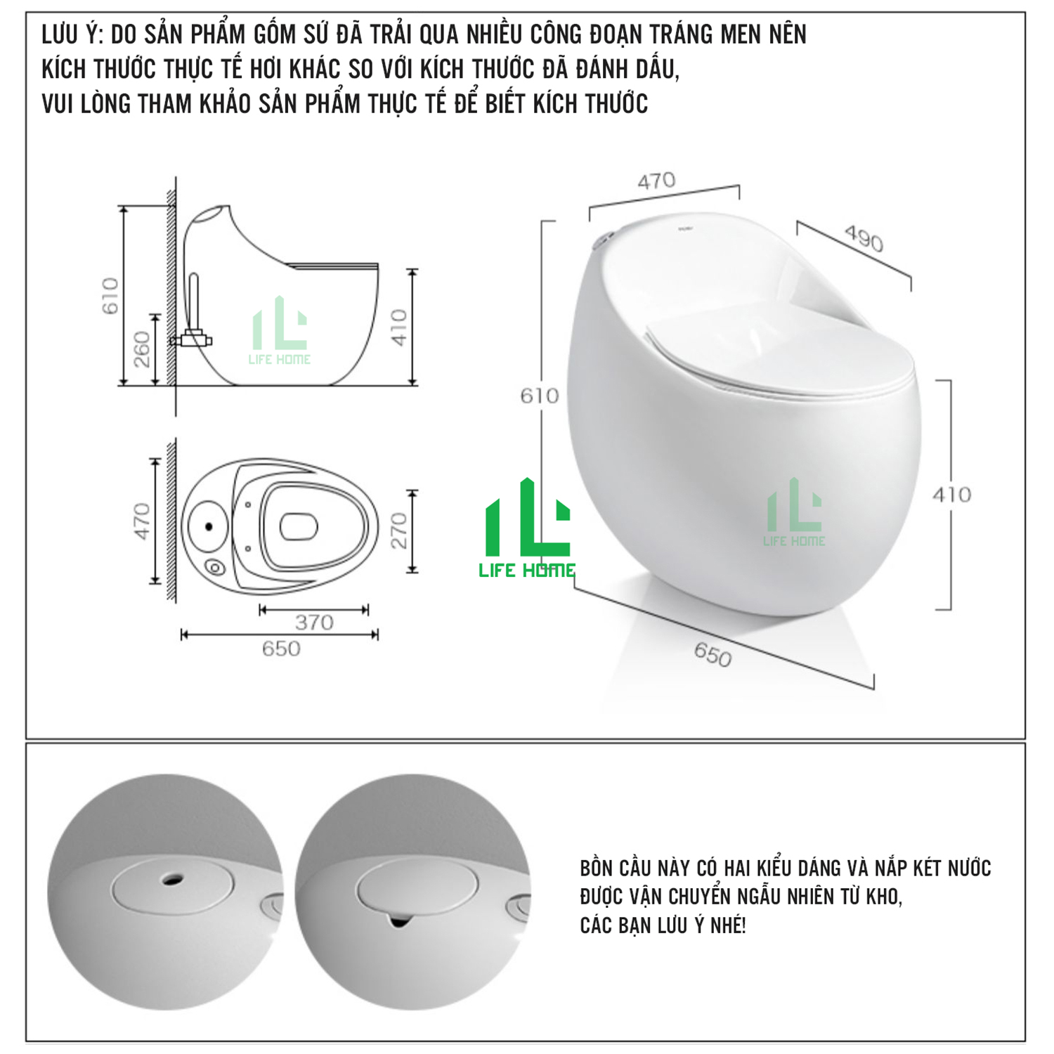 Bồn Cầu Khối Hình Trứng Hiện Đại Cao Cấp - Bàn Cầu Khối Mẫu Mới Giá Rẻ