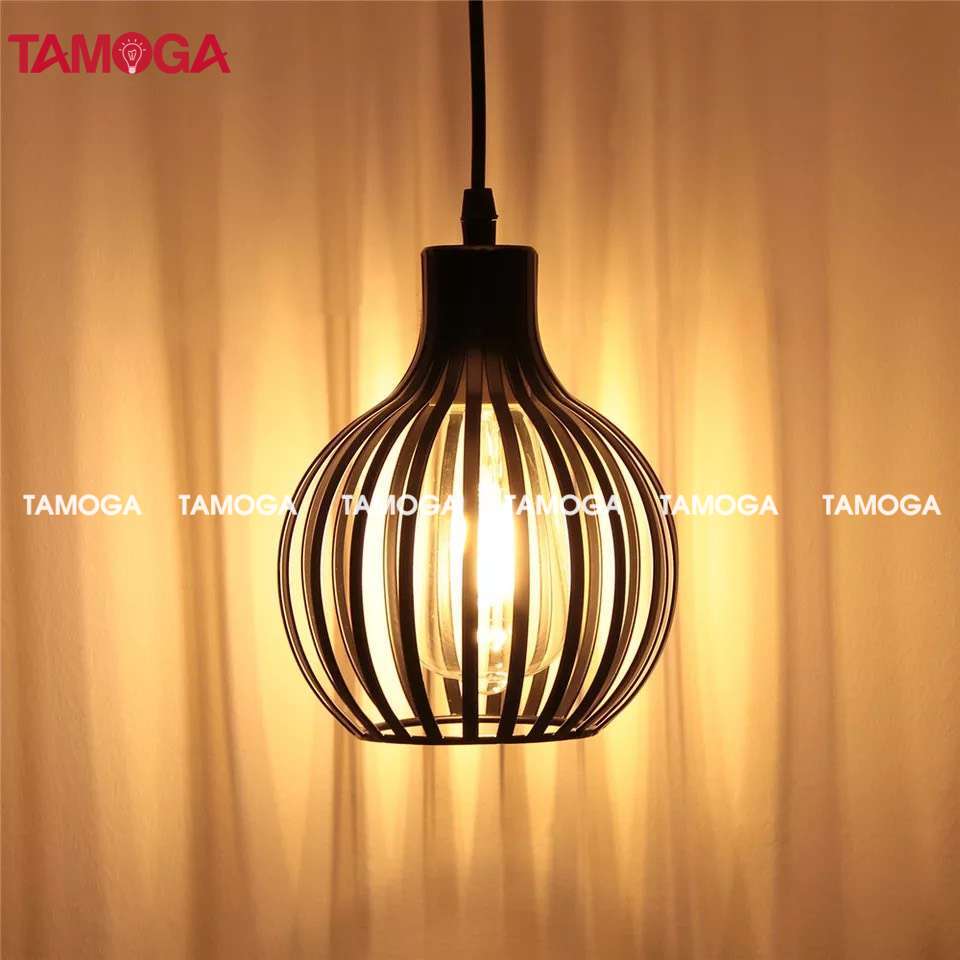 Đèn thả lồng chim TAMOGA BAMI 6870/1 cỡ 230mm+ Tặng kèm bóng led AS Vàng