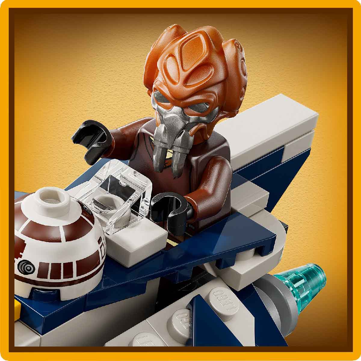 LEGO STAR WARS 75400 Đồ Chơi Lắp Ráp Chiến Đấu Cơ Jedi Của Plo Koon (89 chi tiết)