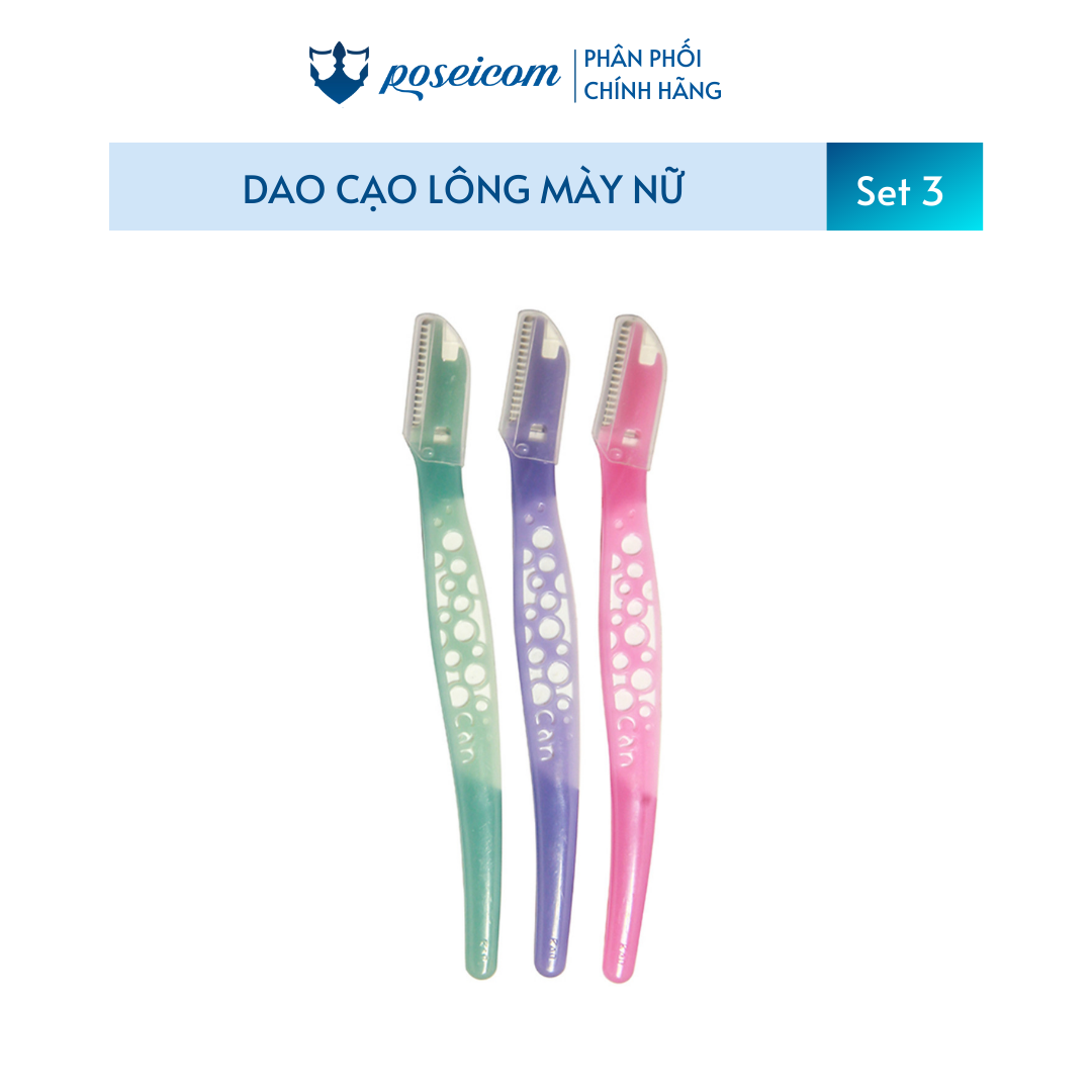 Set 3 Dao Cạo Lông Mày Nữ Kai Can For Women Eyesbrow Poseicom 4901331017827