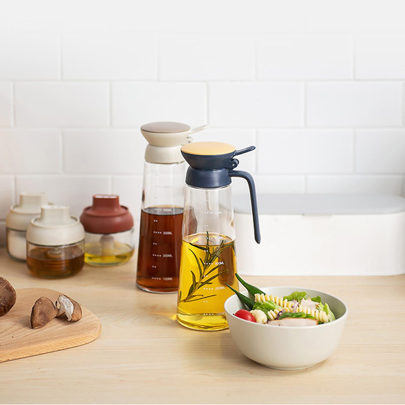 Olive Oil Dispenser Bottle 600ml Oil Vinegar Dispensers for Sauce Home