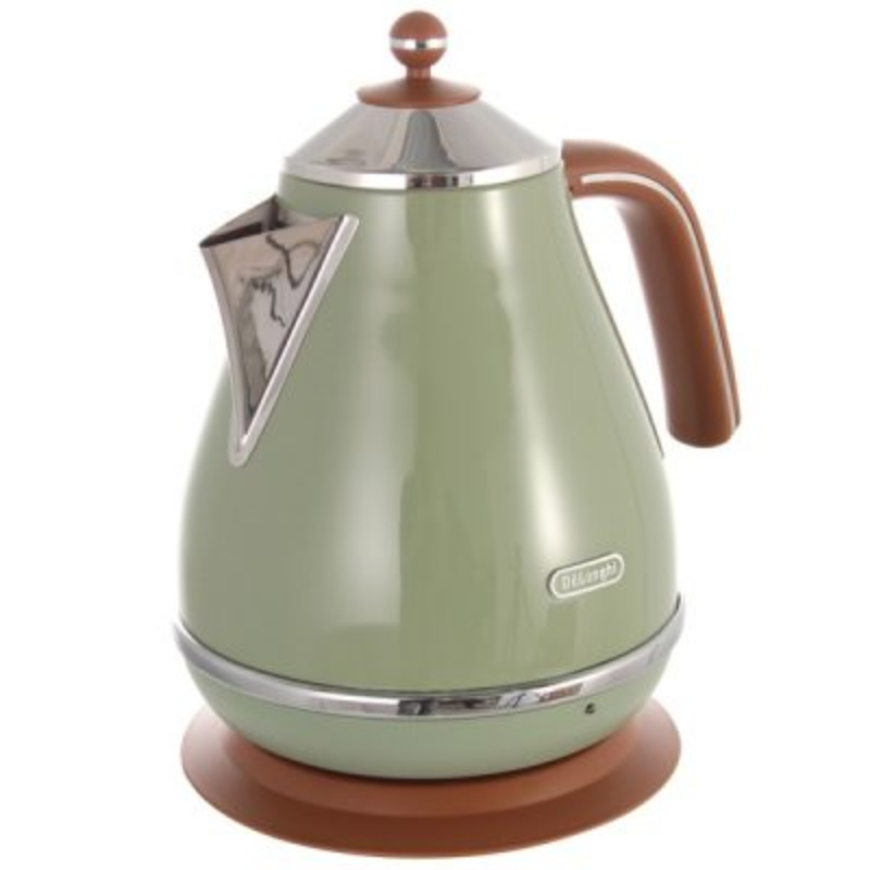 Ấm Siêu Tốc DELONGHI KBOV 2001 GR Cổ Điển Sang Trọng, Nhập Khẩu Đức, Dung Tích 1.7L, Đun Siêu Nhanh Công Suất 2000 W - Hàng Nhập Khẩu