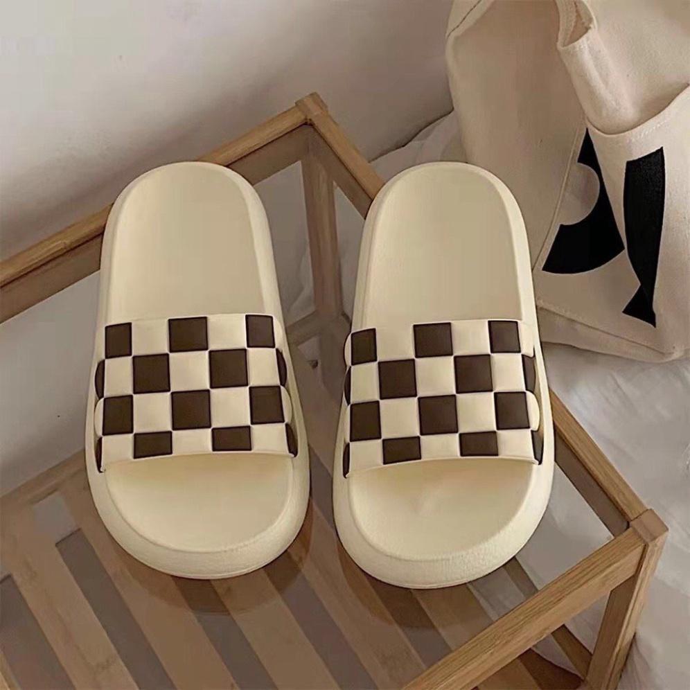DÉP QUAI NGANG BÁNH MỲ KẺ Ô NAM NỮ ĐI CHUNG- MẪU MỚI HOT TREND