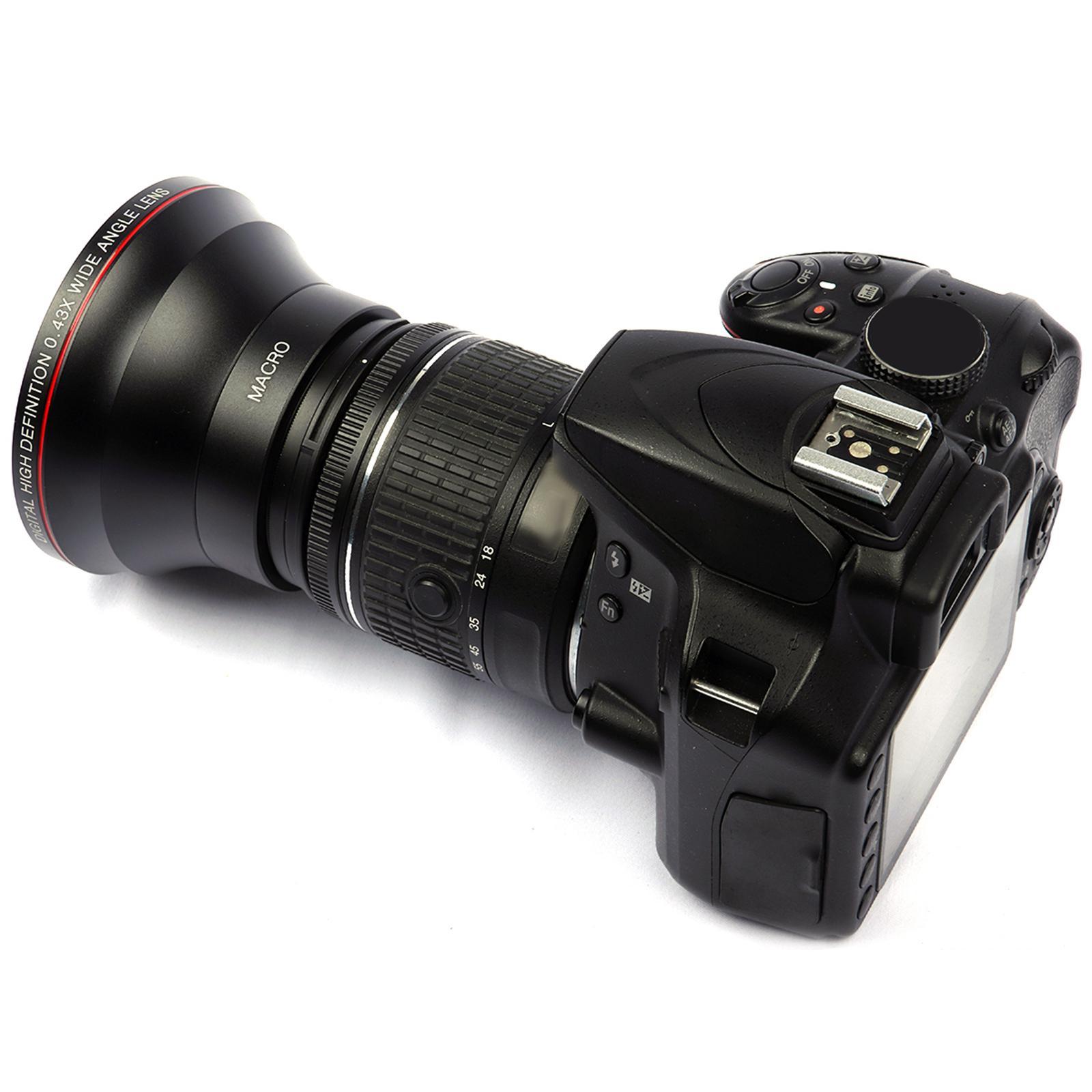Universal 0.43x HD Wide Angle Lens, Portion for Camera Accessory Photo Shooting