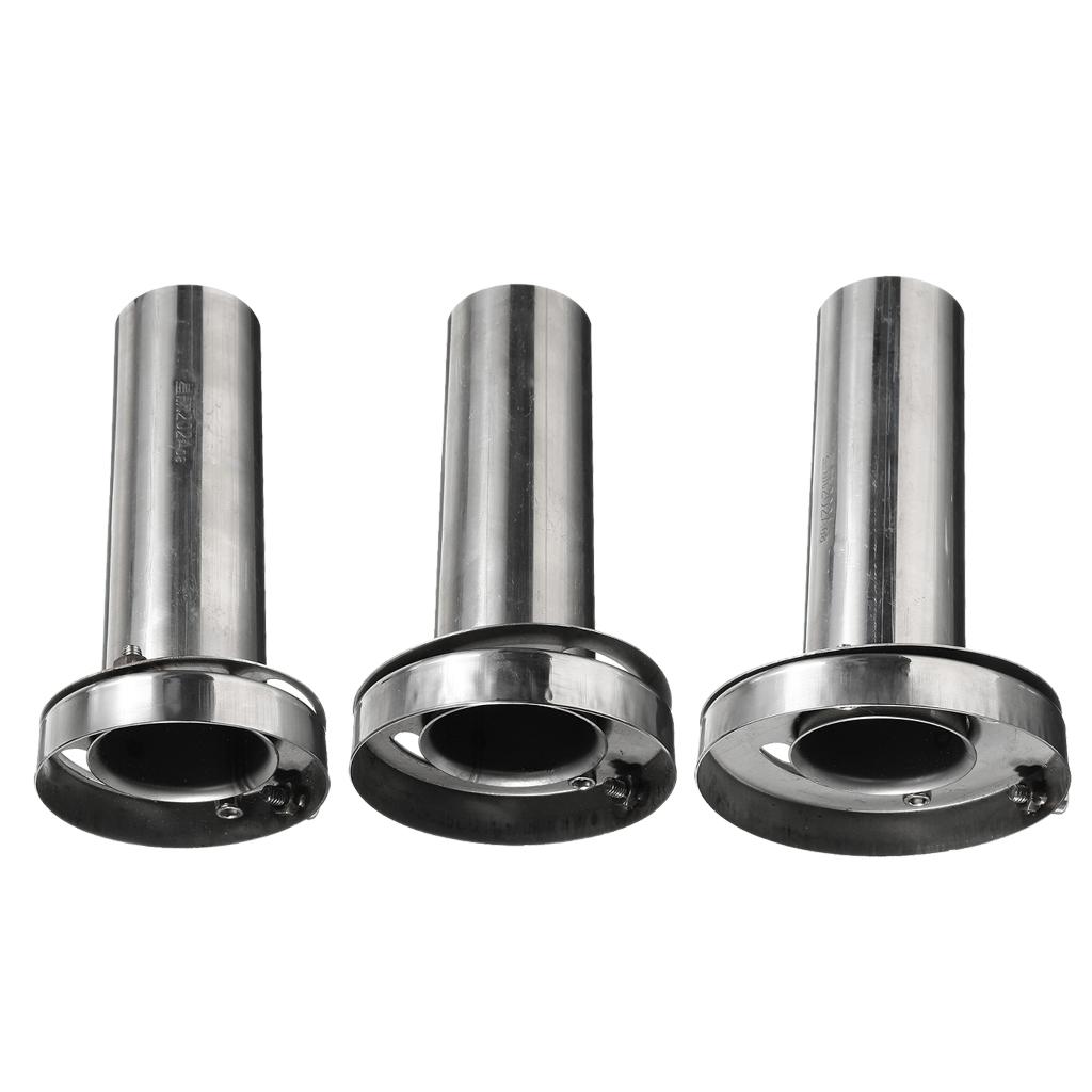 Insert Removable Stainless Steel Round Exhaust Tip Silencer Muffler 3.5 inch/4 inch/ 4.5 inch