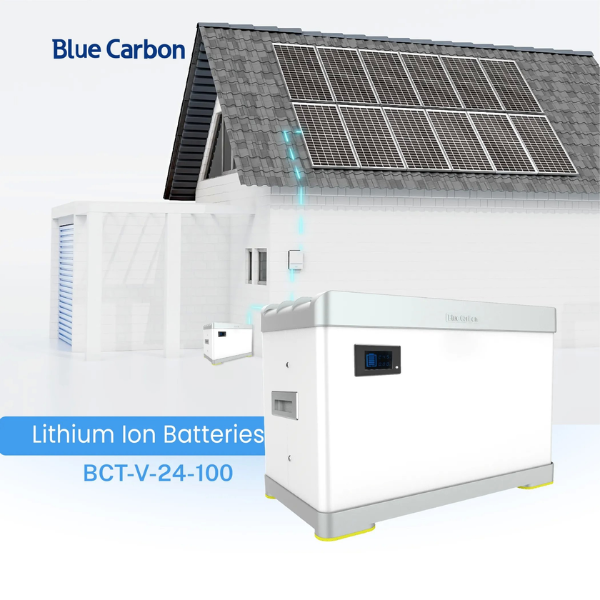 PIN LITHIUM 24V 100AH Hãng BLUE CARBON - Hàng nhập khẩu chính hãng bảo hành 5 năm loại A