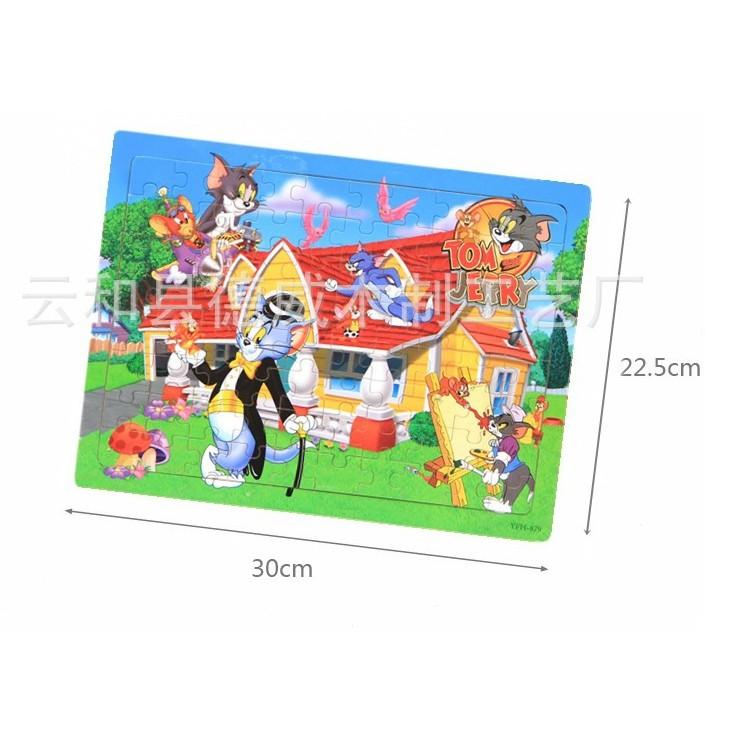 Bộ Tranh Ghép Hình Puzzle 60 Mảnh Bằng Gỗ/ Xếp hình gỗ cho bé HOT