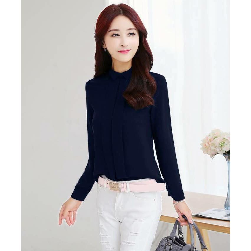 New Áo Sơ mi cổ lật tam giác