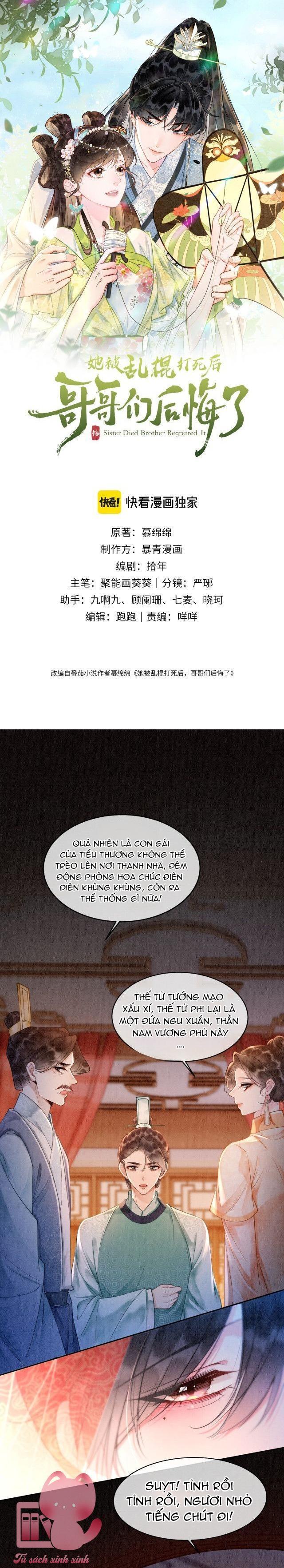 sau khi nàng bị đánh chết các ca ca hối hận rồi !! chapter 2 1