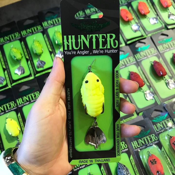 Mồi lure V4 HUNTER Thái Lan, mồi nhái hơi câu lure cá lóc, cá quả, cá chẽm