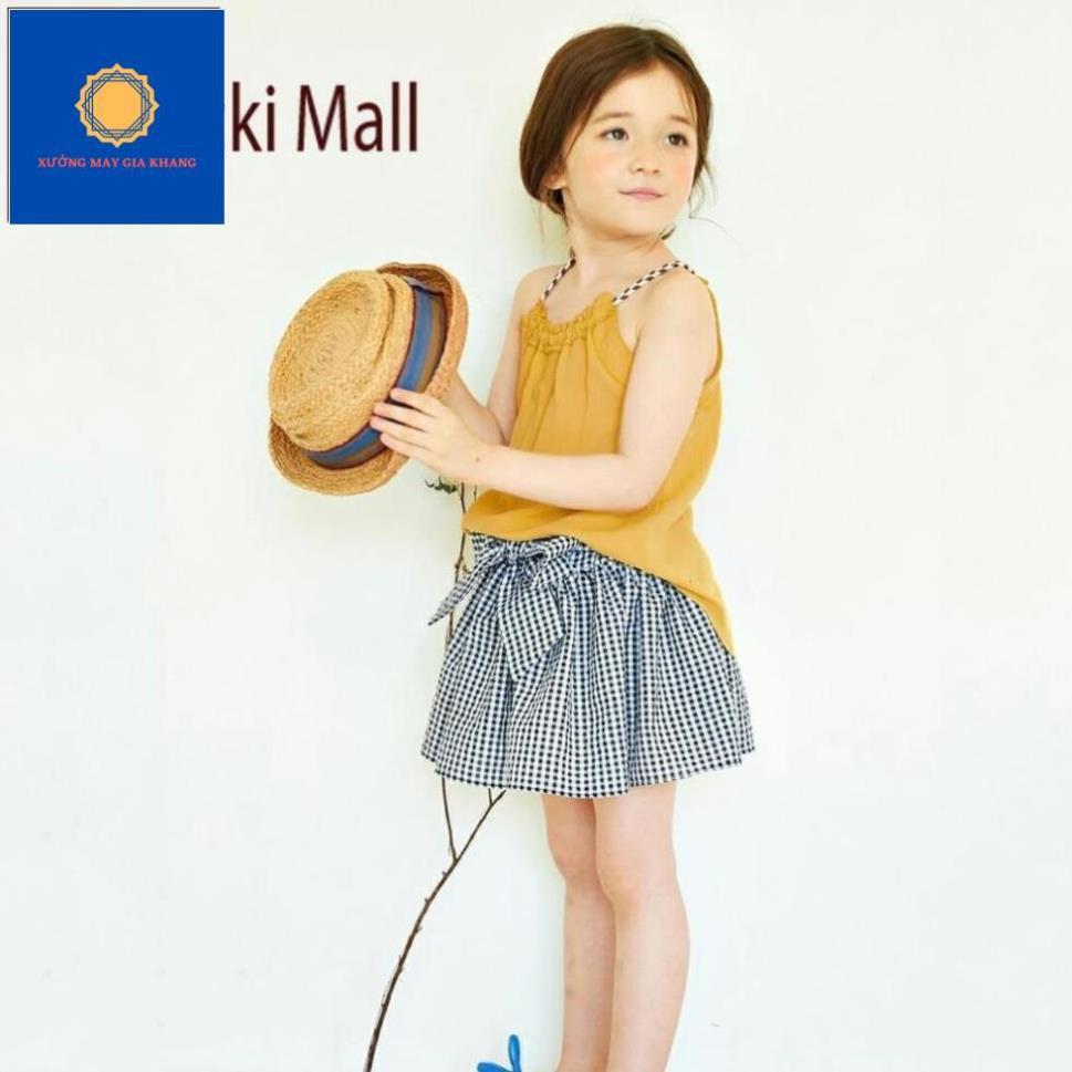 Set Áo + váy caro thời trang, sành điệu cho bé gái - Xưởng may - Gia Khang.