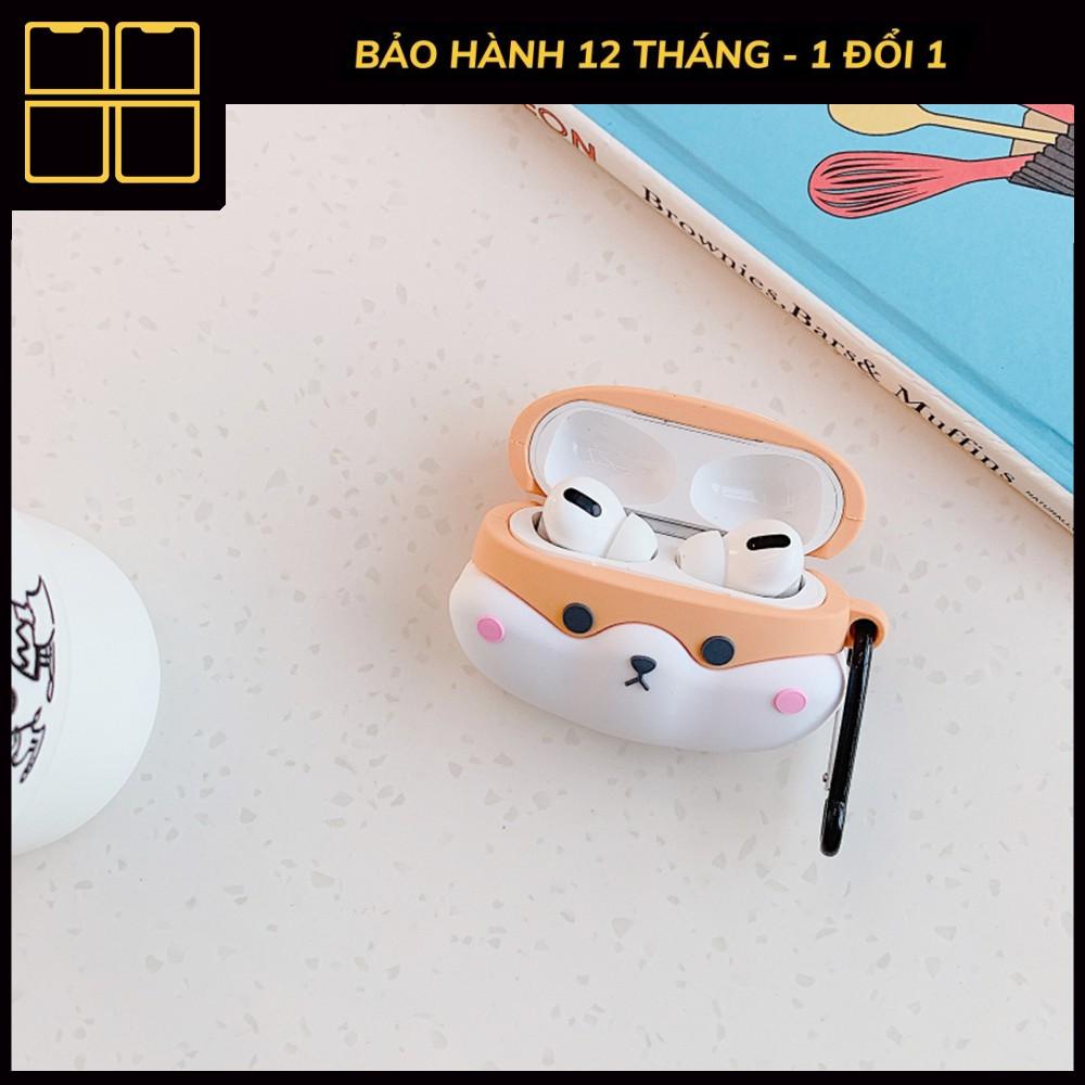 Ốp dành cho airpod 2/Pro chống va đập, Case airpod pro siêu dễ thương Chó Corgi