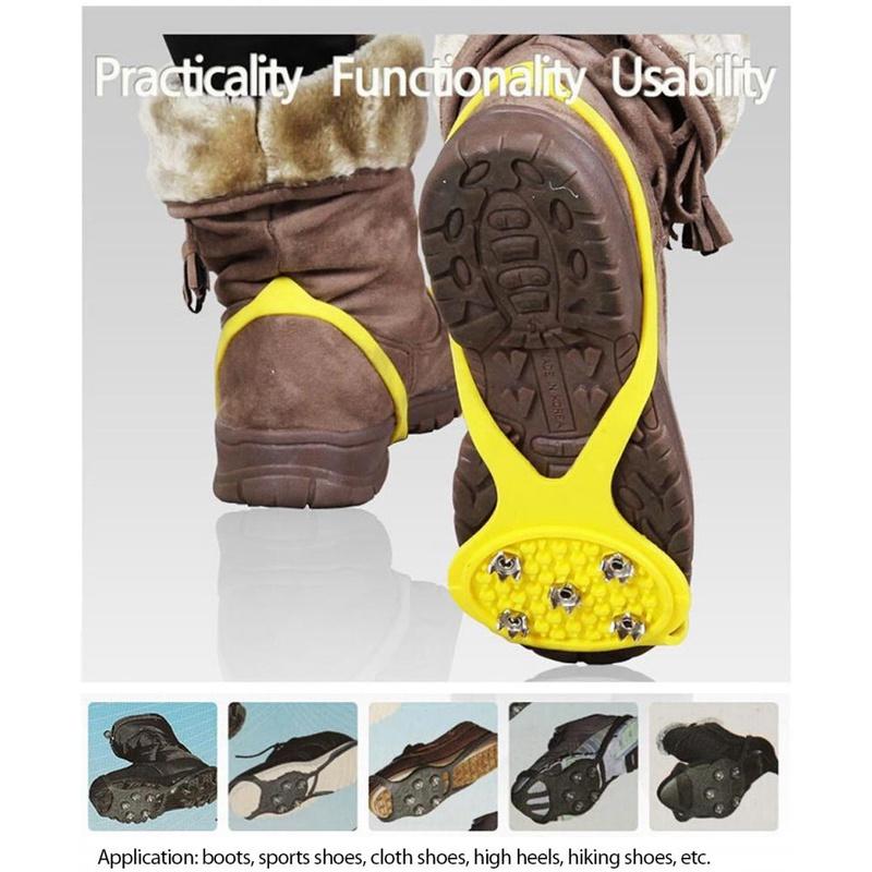 Ice Claw Anti-Slip shoe cover Ice Gripper Outdoor Shoe Chain Cleats Shoe Grip Crampons Chain Spike Snow Climbing accessories