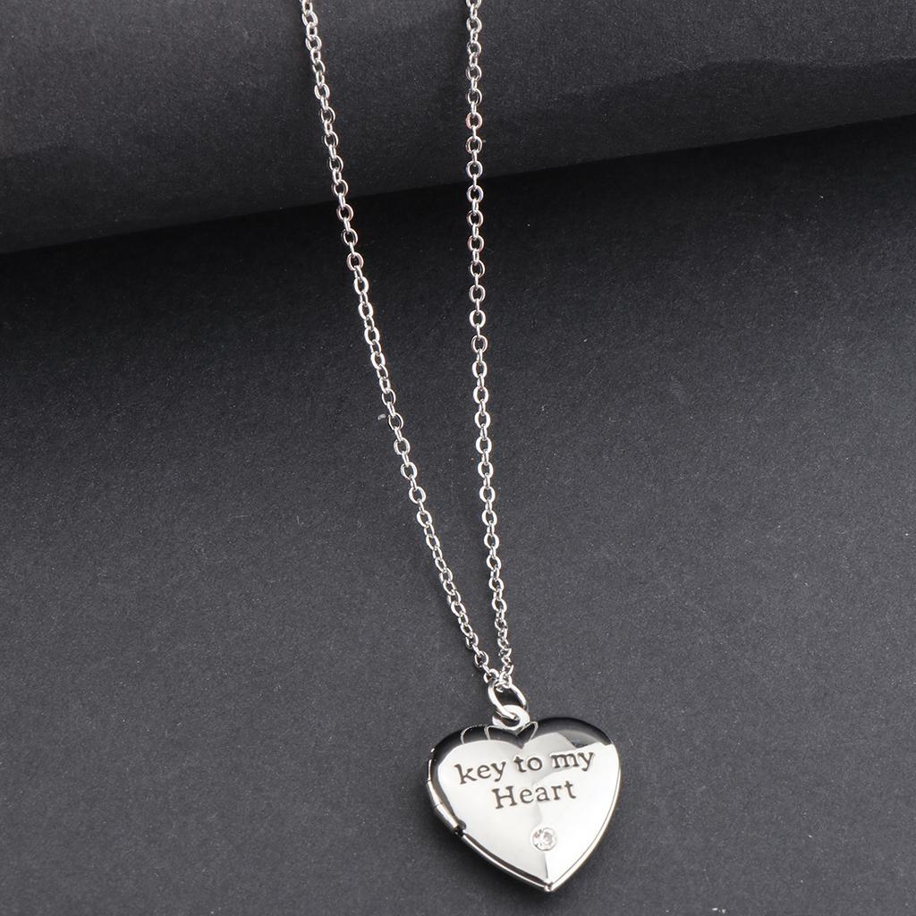 Love Heart Shape Crystal Necklace Necklace Jewelry
