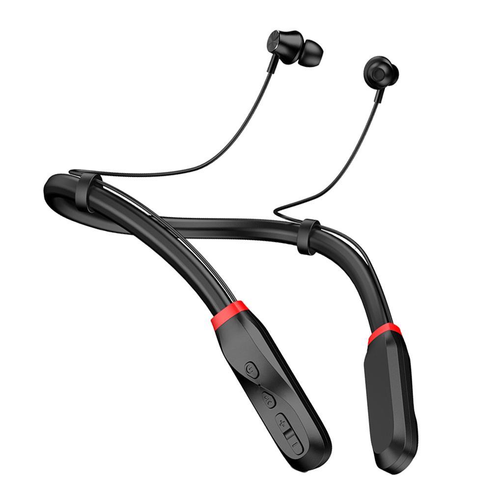 Sport Earphones Wireless Bluetooth 5.0 Earbuds 1000mah for Workout - Black