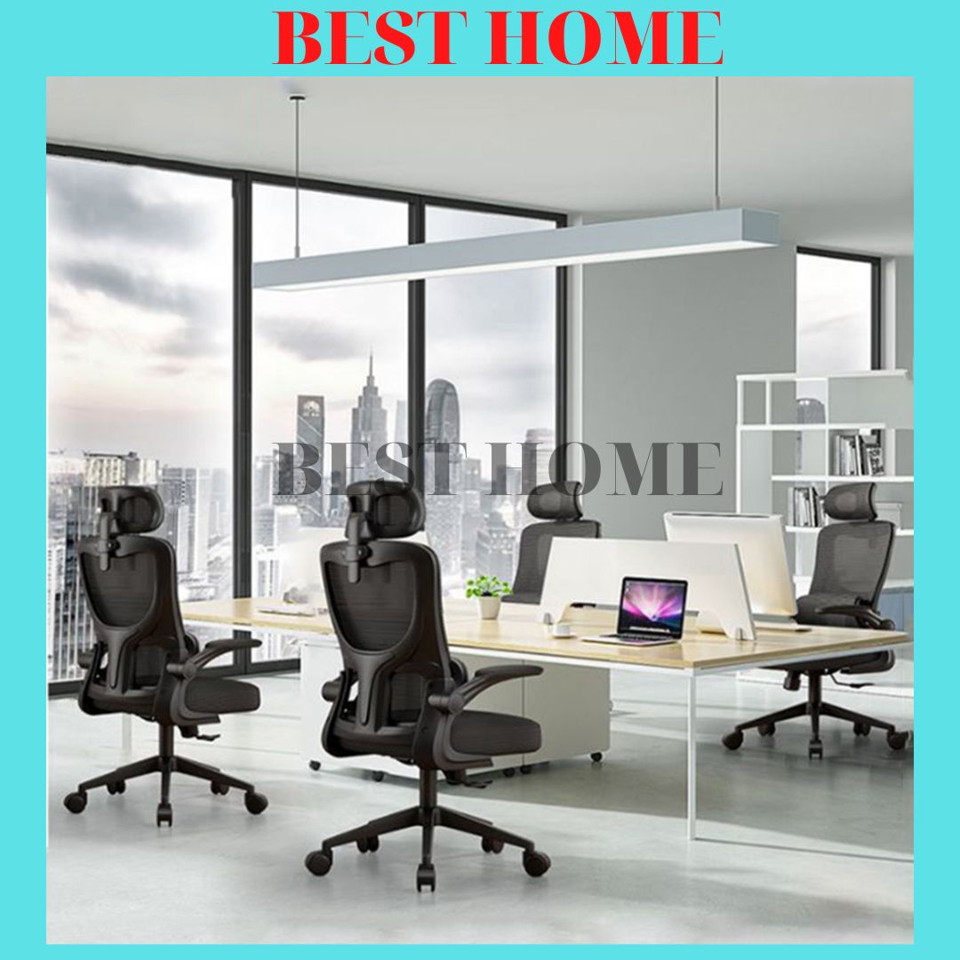 Ghế Xoay Văn Phòng Công Thái Học Phiên Bản Mới - Có Tựa Đầu, Tựa Lưng Chống Mỏi Vùng Hông, Eo - Phù Hợp Văn Phòng, Học Sinh, Sinh Viên, Gaming.