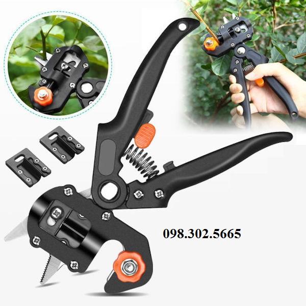 Bộ 3 dụng cụ cắt ghép gồm kéo cắt ghép cành cây đa năng, giấy ghép tự hủy khổ 5cm, keo liền xẹo