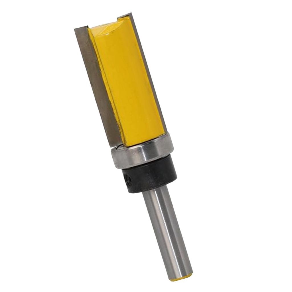 2Pcs 8mm Shank Router Bit Flush Trim Router Bit 3/4" Cutting Dia
