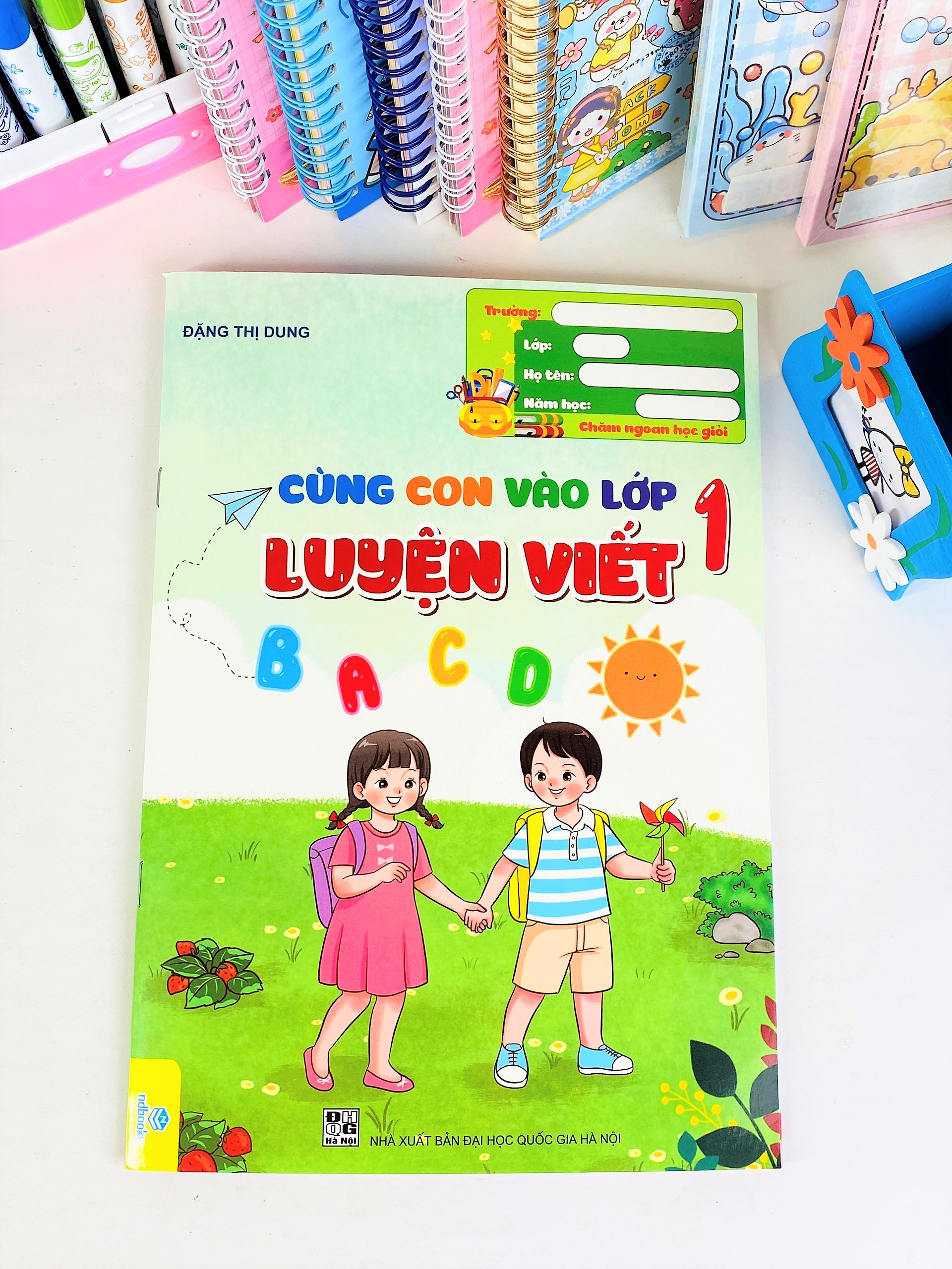 Sách - Combo 2 cuốn Luyện Viết (Cùng Con Vào Lớp 1 + Chữ thường, chữ h cỡ nhỏ, theo nhóm) - ndbooks