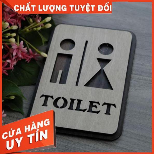 Bảng chỉ dẫn nhà vệ sinh WC nam nữ bằng Gỗ