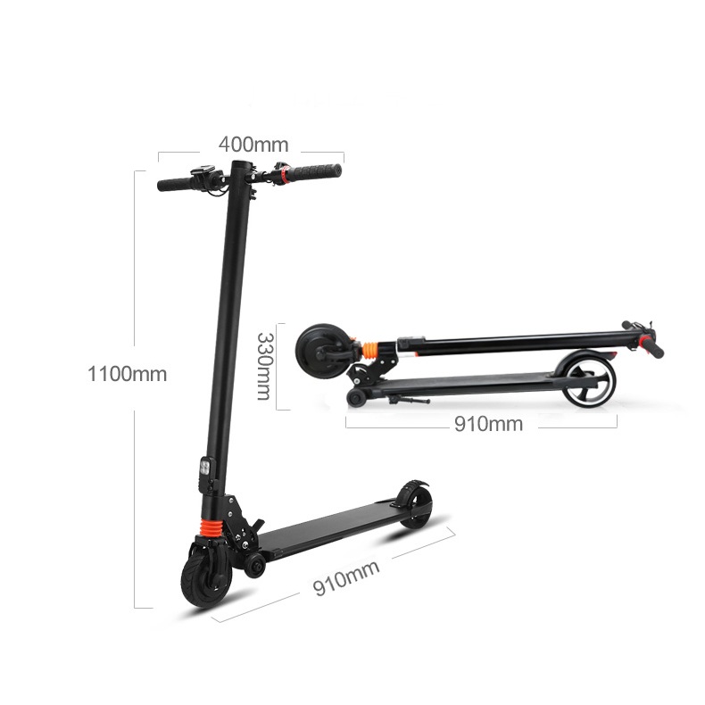 Xe Scooter điện xếp gọn KYS8 không yên ,10km/lần sạc, tải 100kg