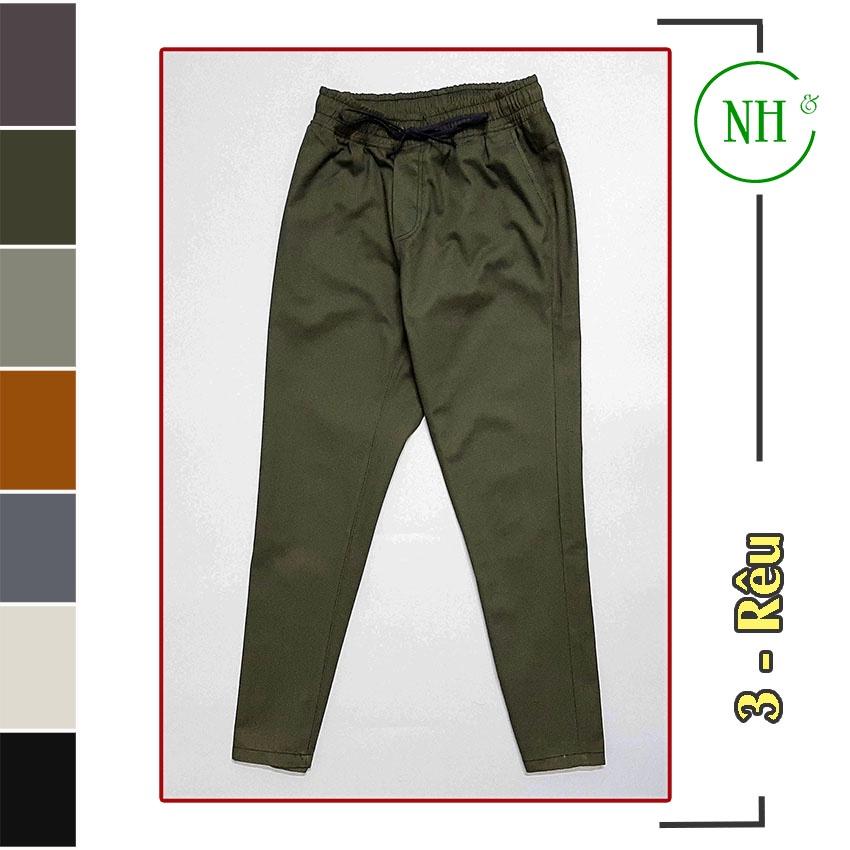 Quần kaki nam BIG SIZE đến 110kg, quần nam SIZE ĐẠI chất kaki co giãn, quần lưng thun NH SHOP
