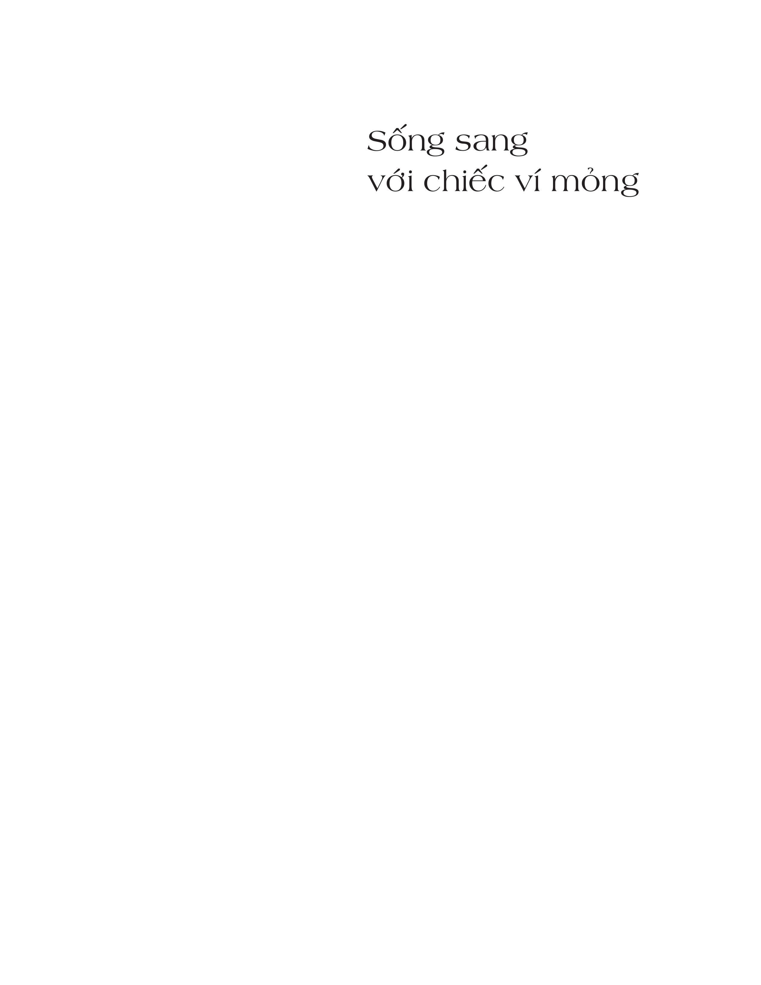 Sống Sang Với Chiếc Ví Mỏng