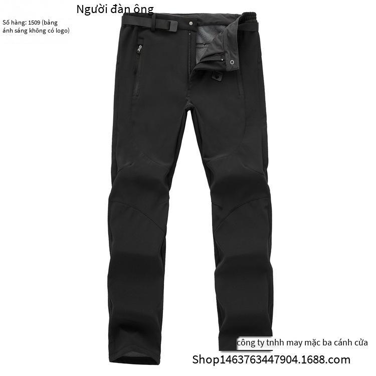Phong Cách Mới Nhất Tùy Chỉnh Mềm Mại Nam Tấn Công Quần Chống Gió Chống Thấm Nước Leo Núi Trượt Tuyết Dày Ấm Quần Trang