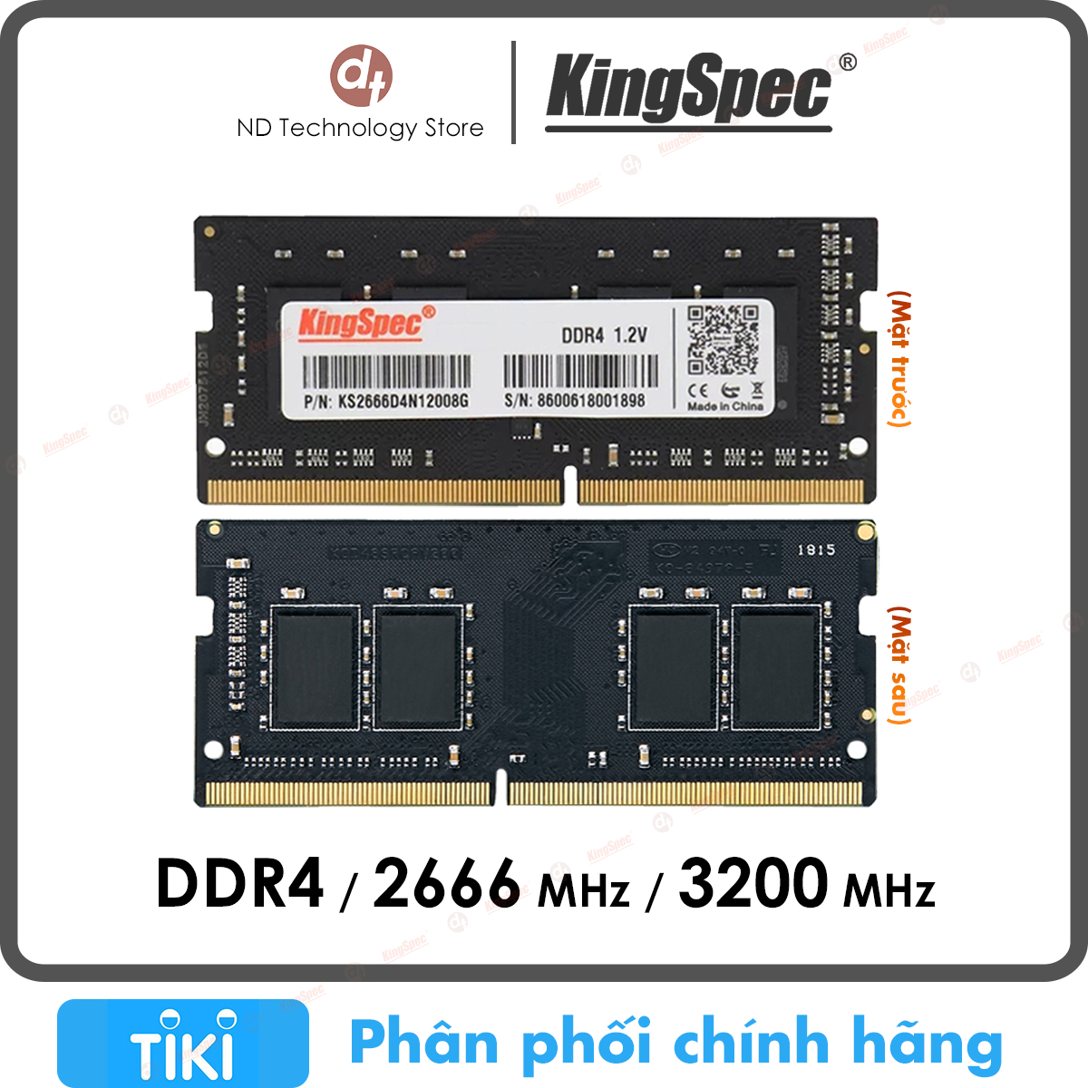 RAM Laptop KingSpec 4GB / 8GB DDR4 2666MHz / 3200MHz | Hàng Chính Hãng