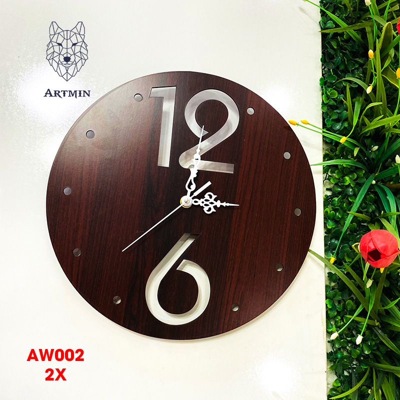 AW002 - Đồng Hồ Gỗ Treo Tường – Décor Trang Trí