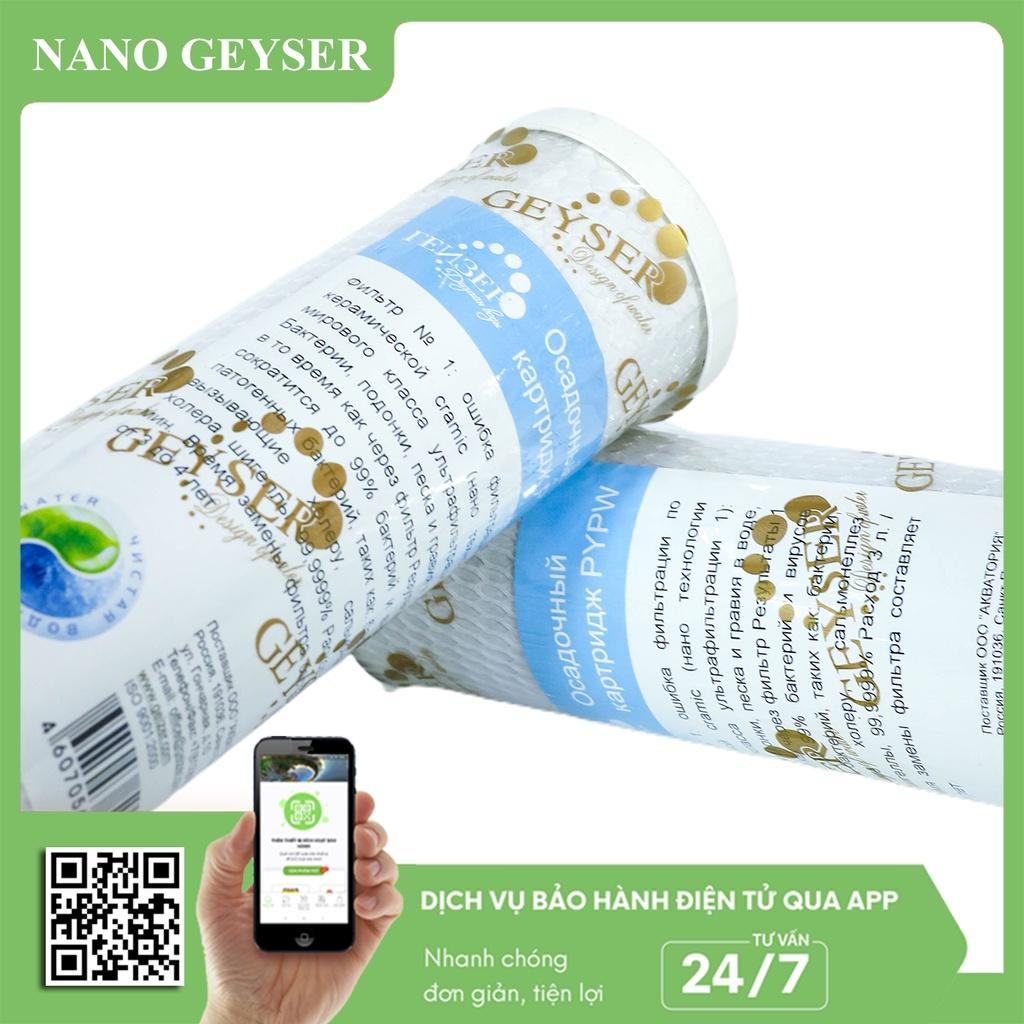 Lõi CTO Nano Geyser, Lõi lọc nước số 3 dùng cho máy Karofi, Geyser TK, Ecotar - Hàng Chính Hãng