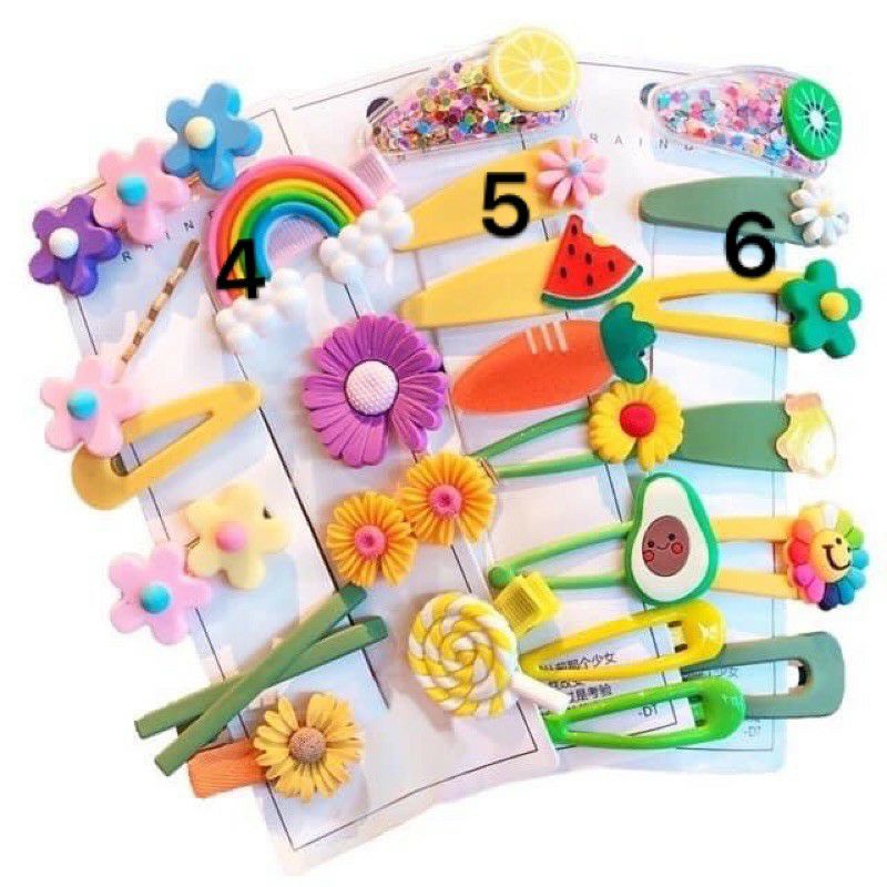 Set kẹp tóc phong cách hàn quốc xinh xinh ngẫu nhiên