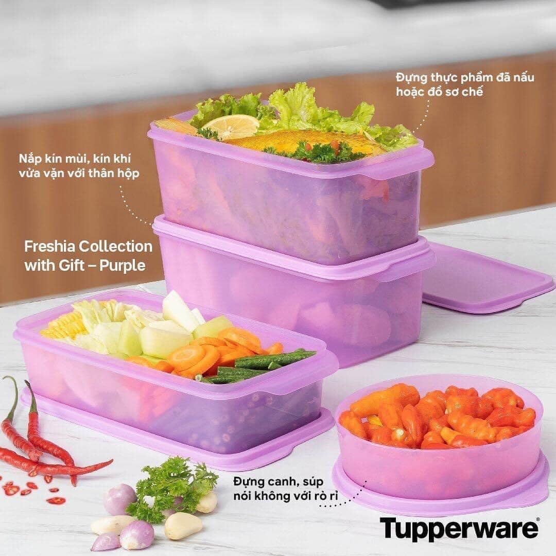 Hộp Trữ Mát Freshia 5 Tupperware, Hộp Trữ Rau Củ Trái Cây Tươi Lâu