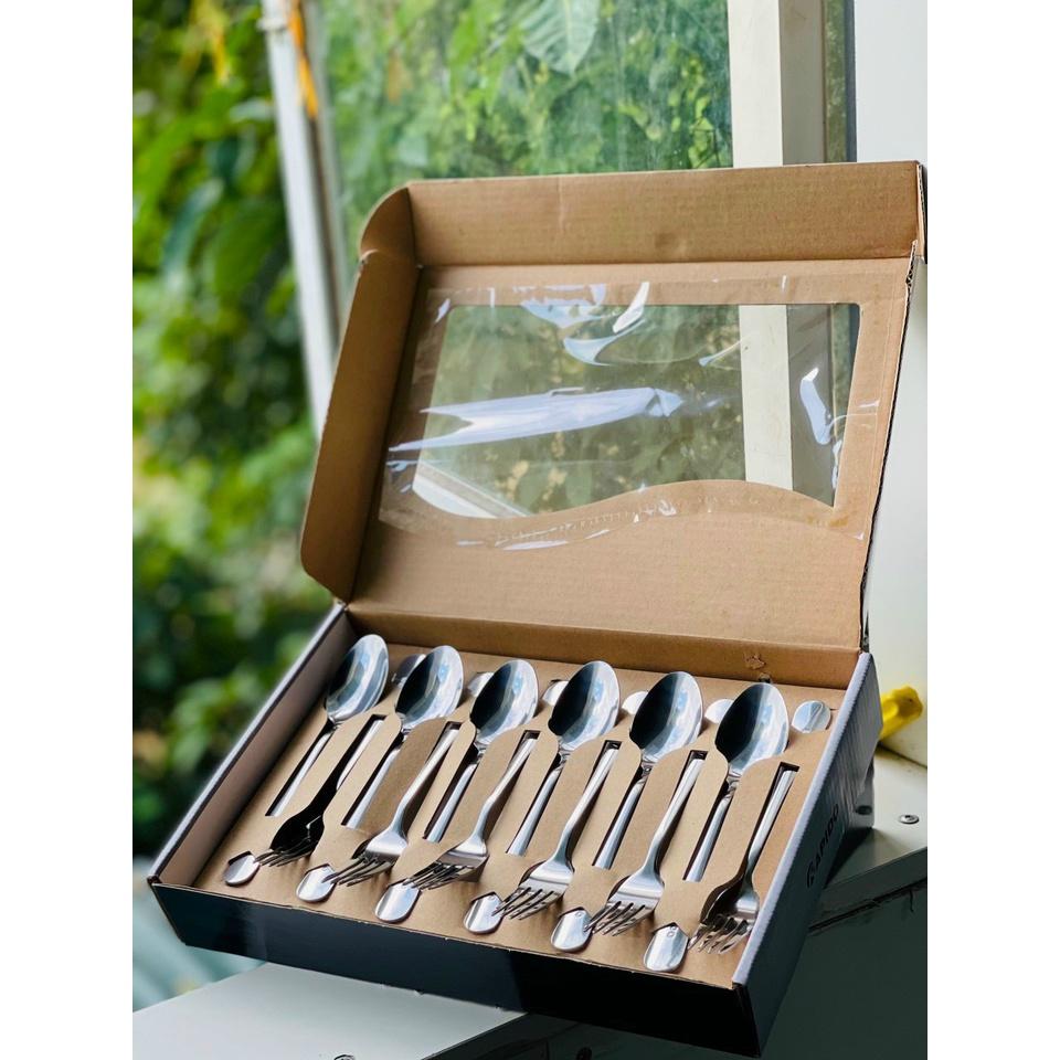 Bộ thìa dĩa Santo 12 món sang trọng- hàng chính hãng
