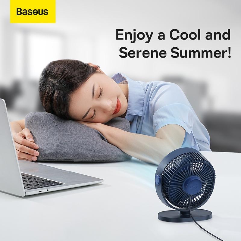 Quạt Sạc Để Bàn Di Động Baseus Serenity Desktop Fan 2000 mAh (Hàng chính hãng)