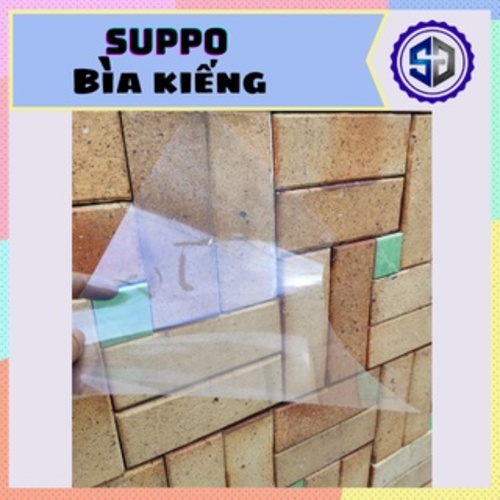 Bìa kiếng A4 Suppo 1.5MM khổ 1,5 zem ( 1 ký / xấp) dạng xả tờ, bế, dán in làm hộp, đóng tài liệu